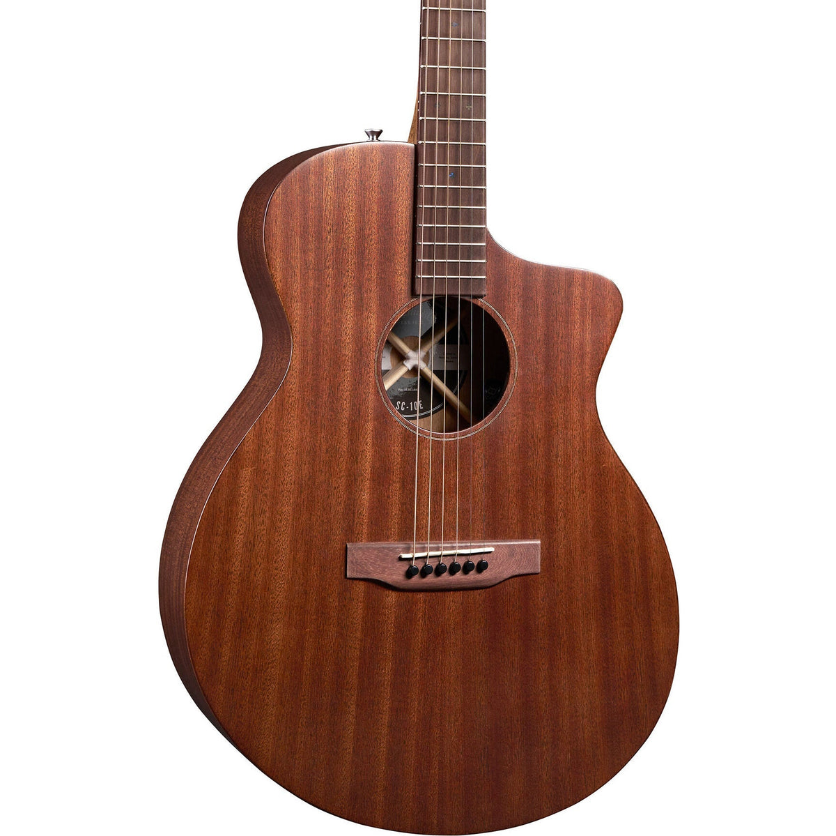 Martin SC-10E Modern Sapele Acoustic Electric Guitar - Dark Mahogany - MusicMarket