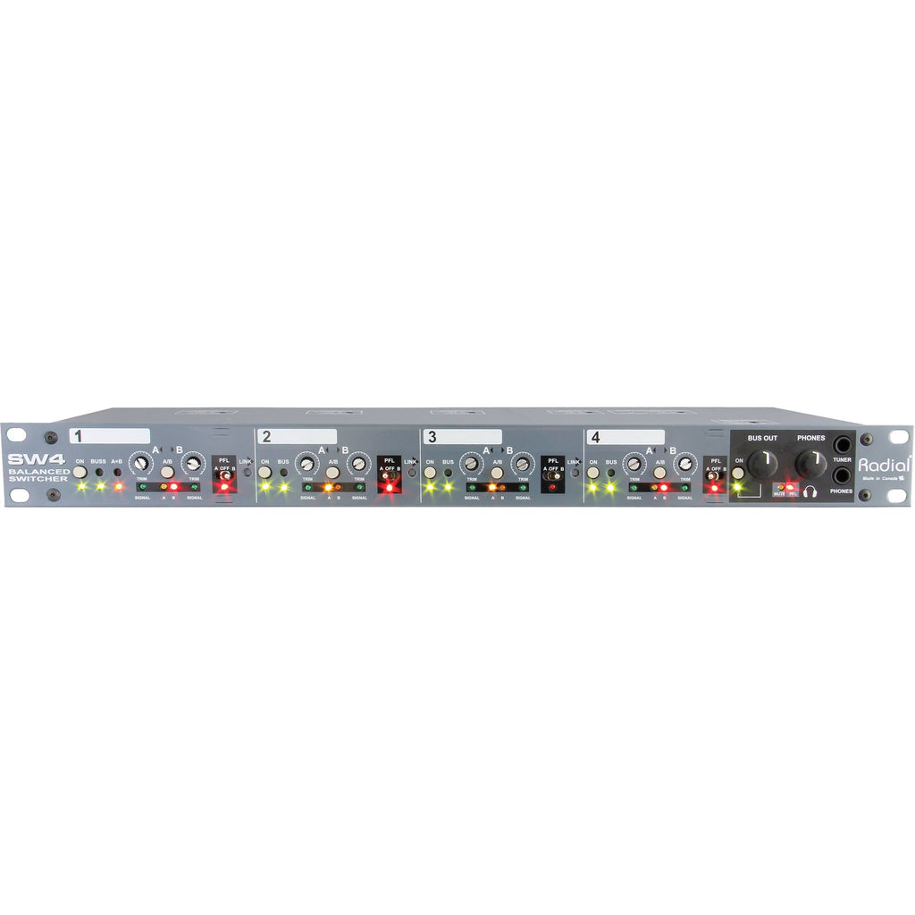 Radial Engineering SW4 - 4-Channel Audio Switcher - MusicMarket
