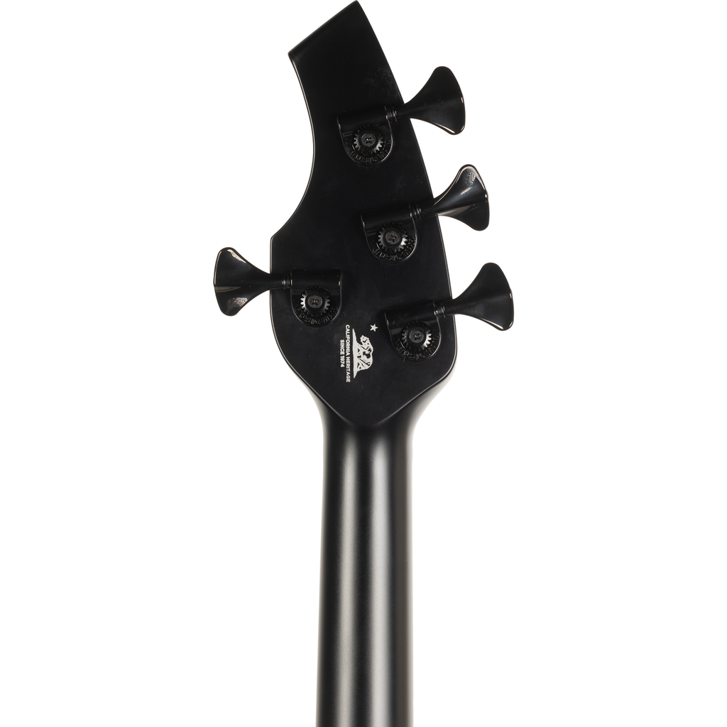 Ernie Ball Music Man Bongo HH 4-String Electric Bass Guitar - Stealth Black - View 6 | MusicMarket