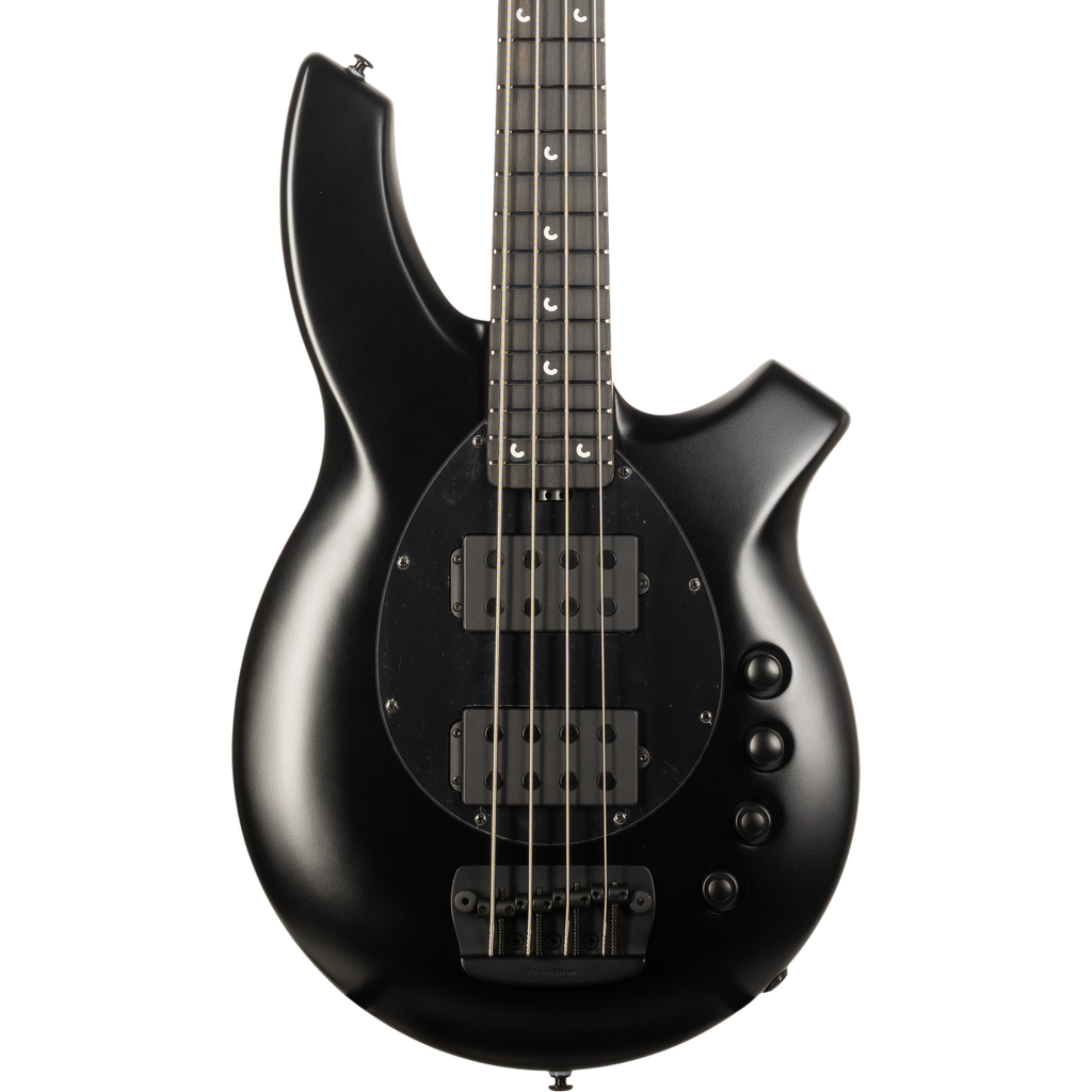 Ernie Ball Music Man Bongo HH 4-String Electric Bass Guitar - Stealth Black - MusicMarket