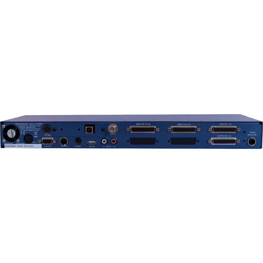 JoeCo Blue Box 24ch Interface Recorder - 8 MicPres, 16 Line In; 8 Bal Outs - View 2 | MusicMarket