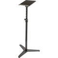 K&M 26754 Topline Monitor Stand with Tiltable Shelf - Black - MusicMarket