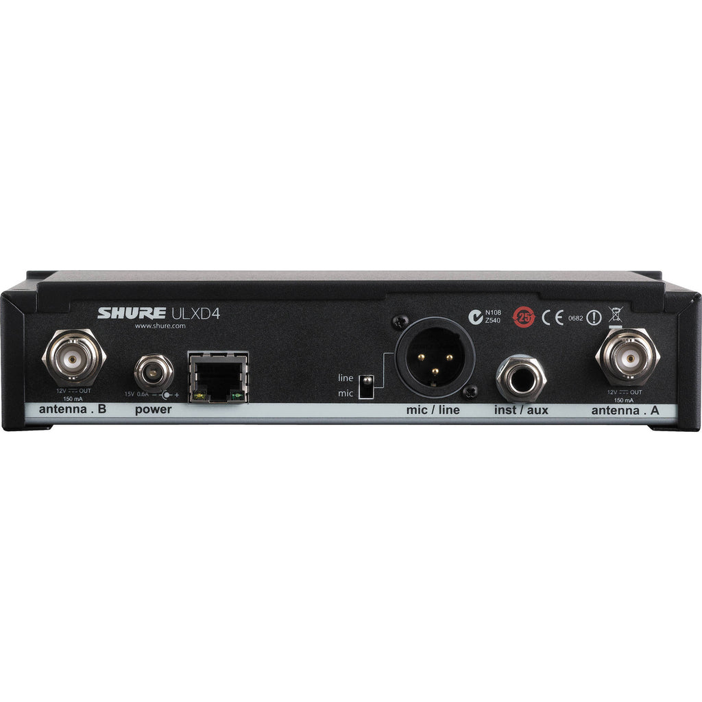 Shure ULXD4 Digital Wireless Receiver - J50A Band - View 2 | MusicMarket