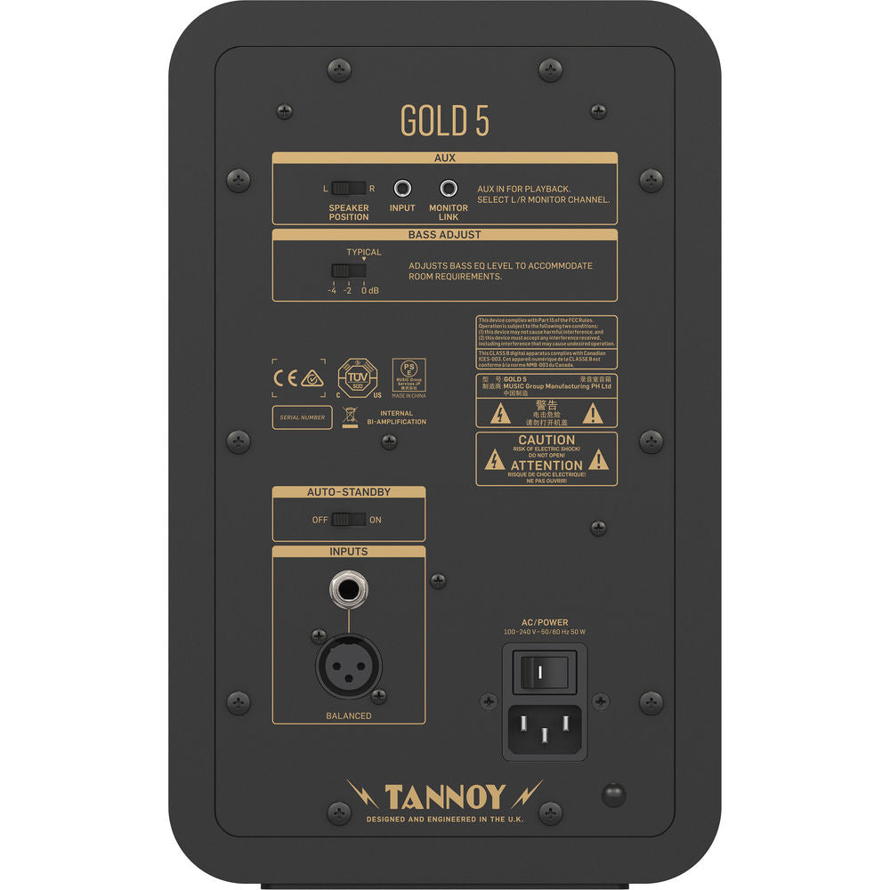 Tannoy GOLD 5 5" Powered Studio Monitor - Each - View 4 | MusicMarket