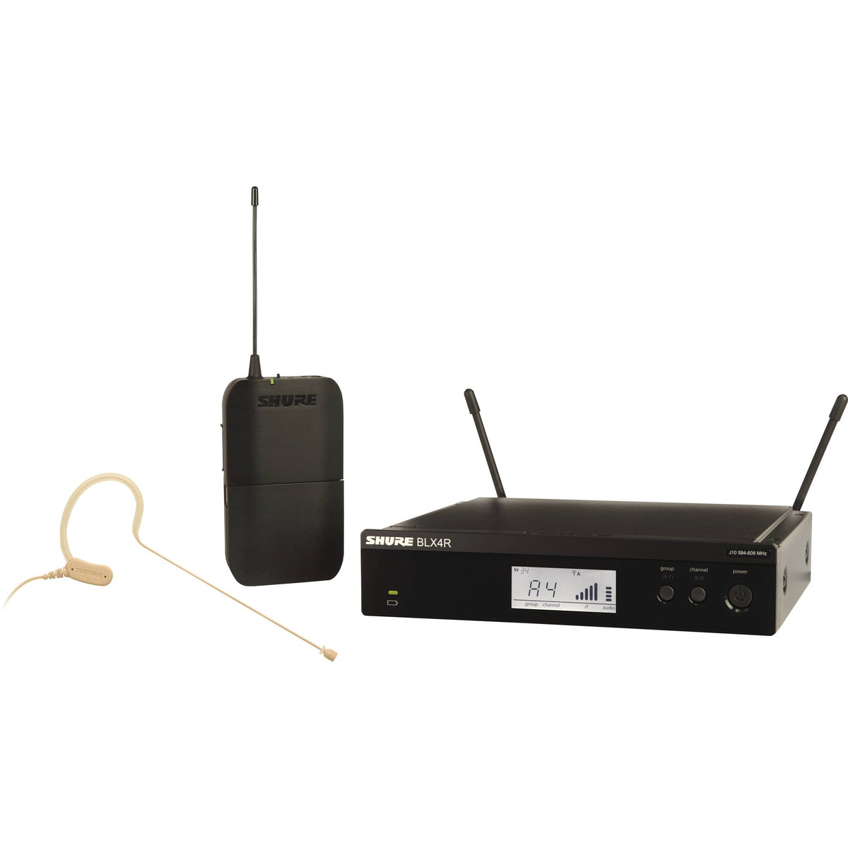Shure BLX14R/MX53 Wireless Earset Microphone System - J11 Band - MusicMarket