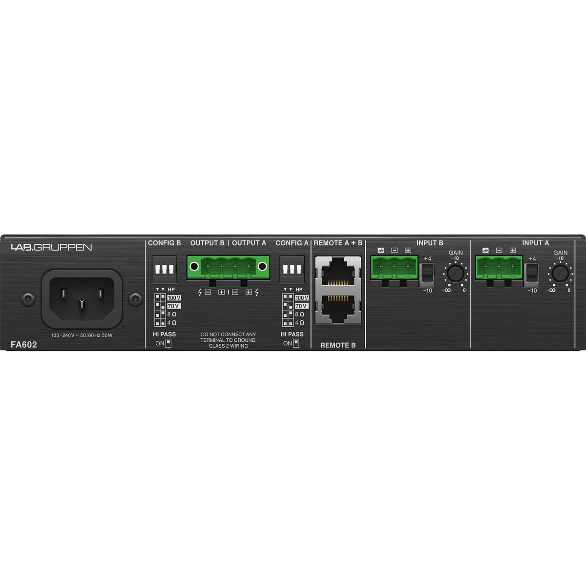 Lab Gruppen FA602 2 x 60W Commercial Amplifier - View 2 | MusicMarket