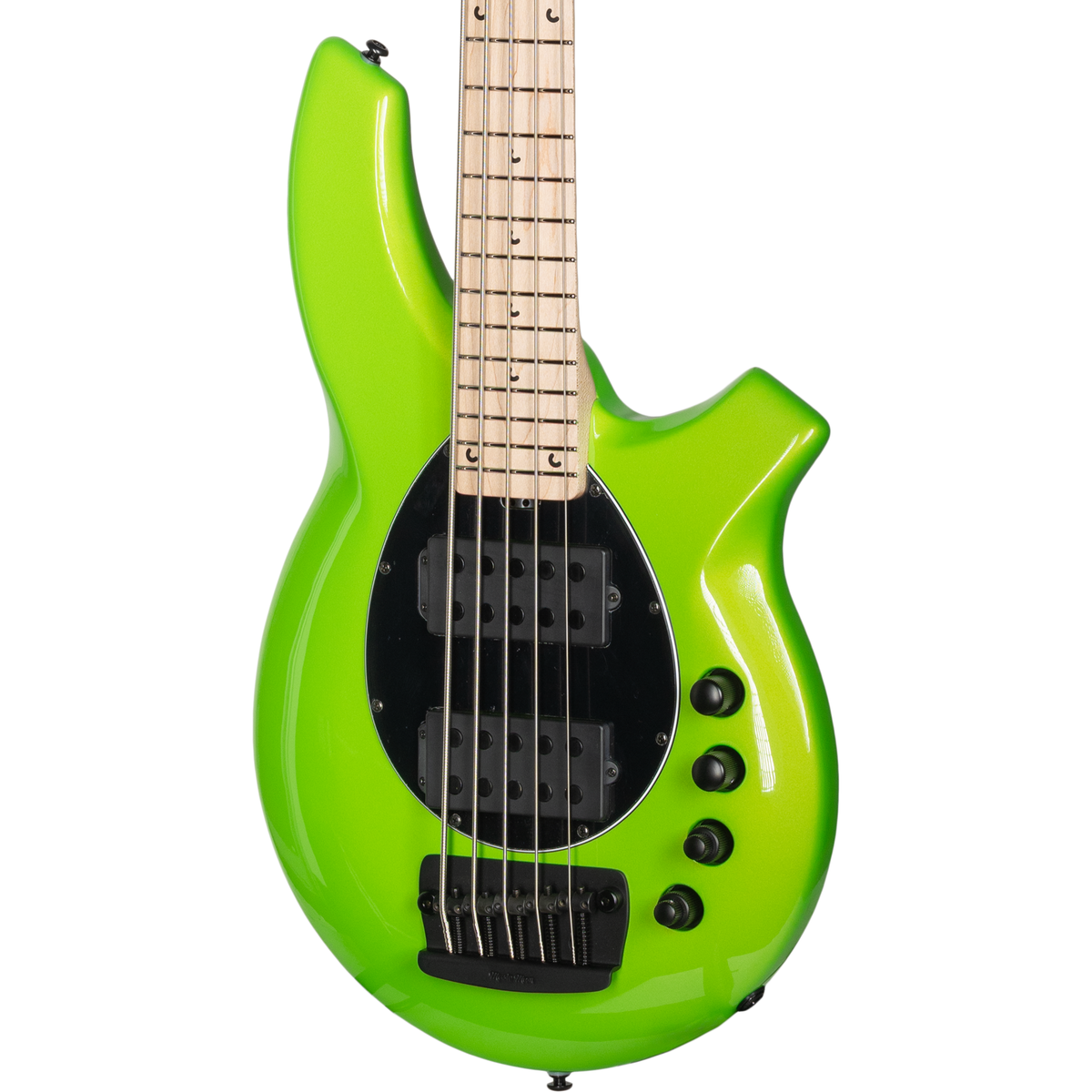 Ernie Ball Music Man Bongo 5 HH 5 String Bass - Mantis Green - View 4 | MusicMarket
