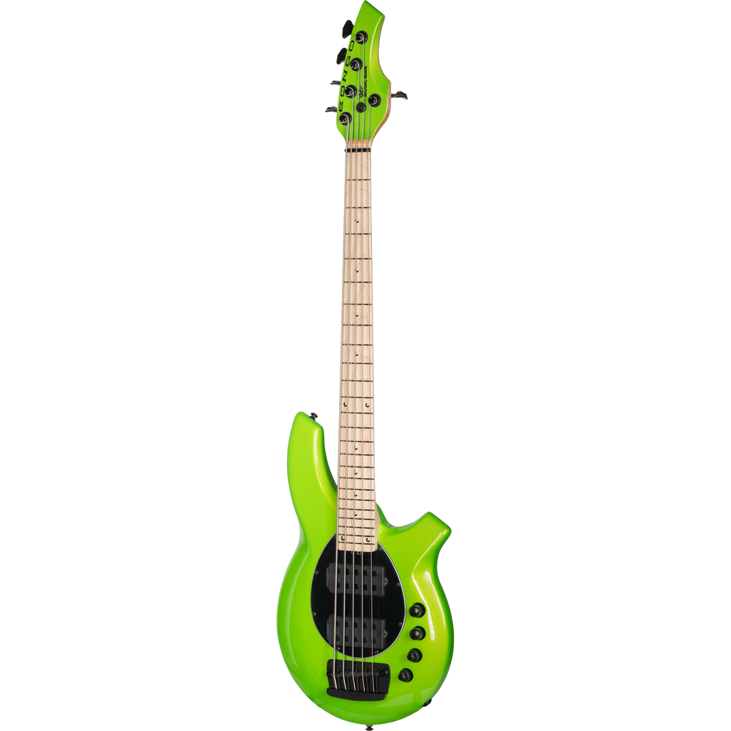 Ernie Ball Music Man Bongo 5 HH 5 String Bass - Mantis Green - View 3 | MusicMarket