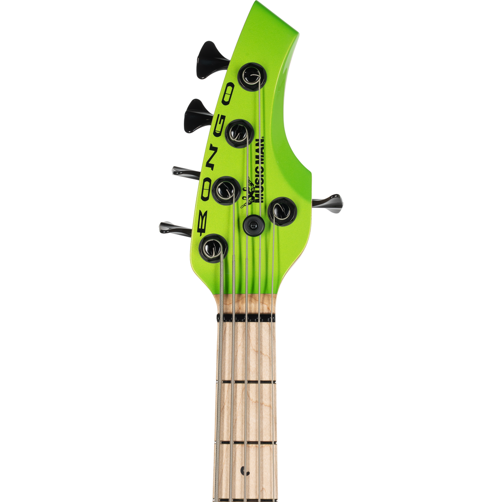 Ernie Ball Music Man Bongo 5 HH 5 String Bass - Mantis Green - View 5 | MusicMarket