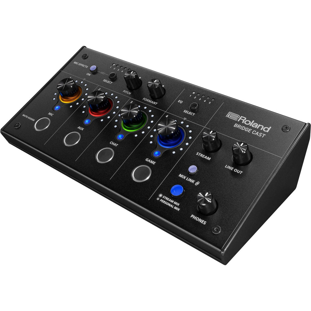 Roland BRIDGE CAST Dual-Bus Streaming/Gaming Mixer | MusicMarket ...
