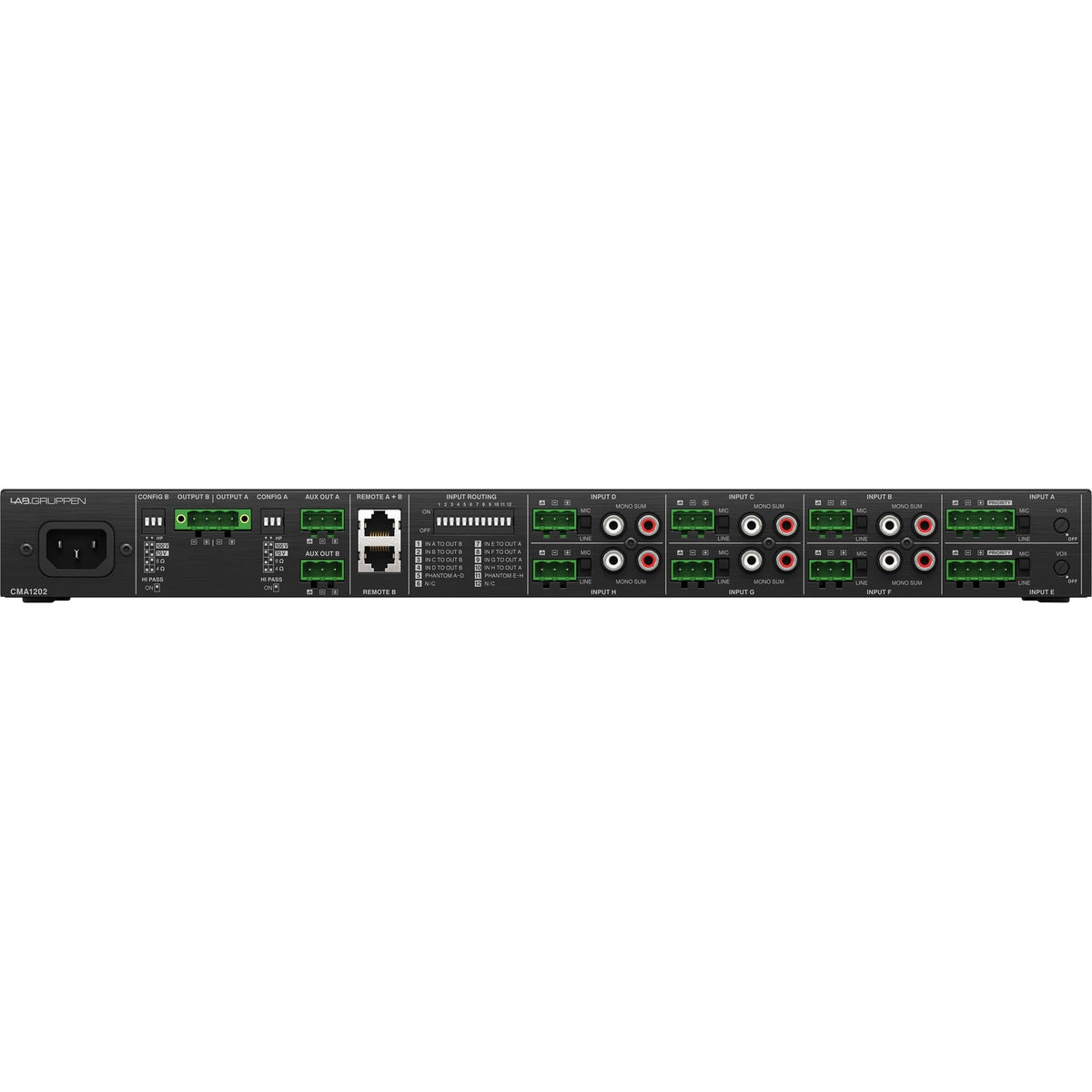 Lab Gruppen CMA1202 8-Input Commercial Mixer Amplifier - View 4 | MusicMarket