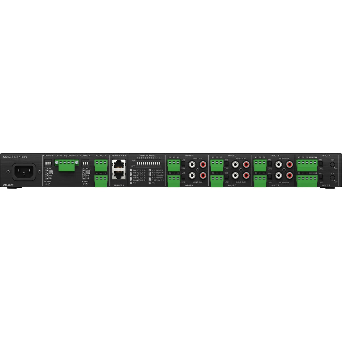 Lab Gruppen CMA602 8-Input Commercial Mixer Amplifier - View 5 | MusicMarket
