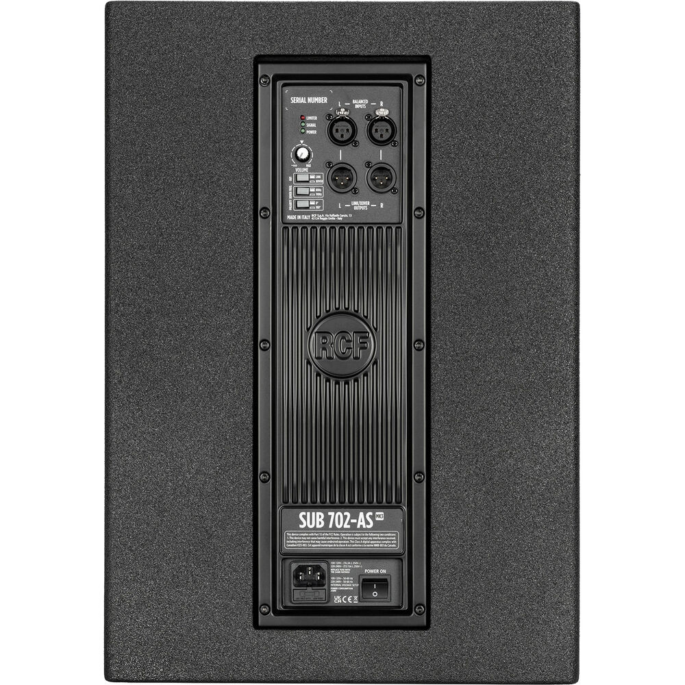 RCF SUB-702AS-MK3 12" Active Subwoofer - View 4 | MusicMarket