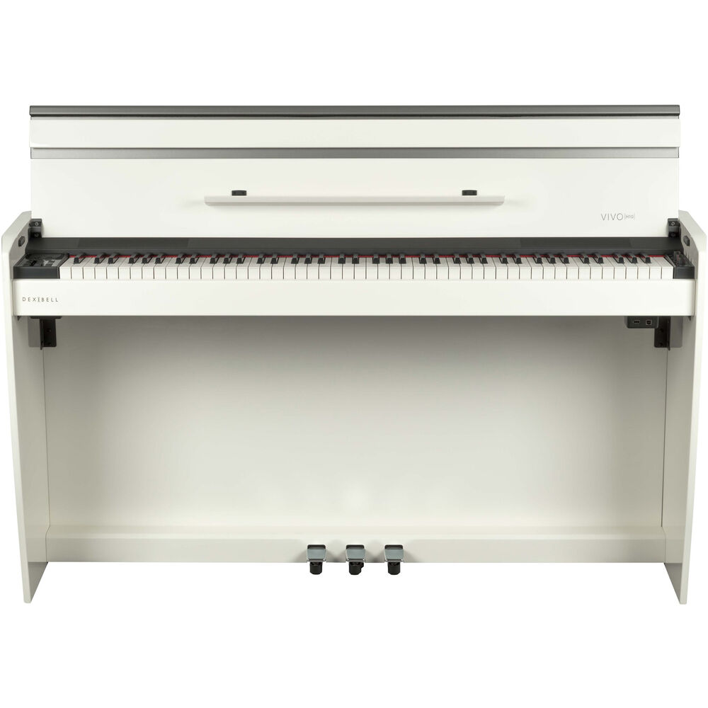 Dexibell VIVO H10 Digital Upright Piano with Bench (Polished White) - View 2 | MusicMarket