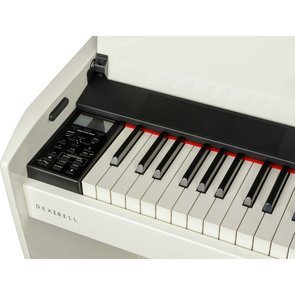Dexibell VIVO H10 Digital Upright Piano with Bench (Polished White) - View 7 | MusicMarket