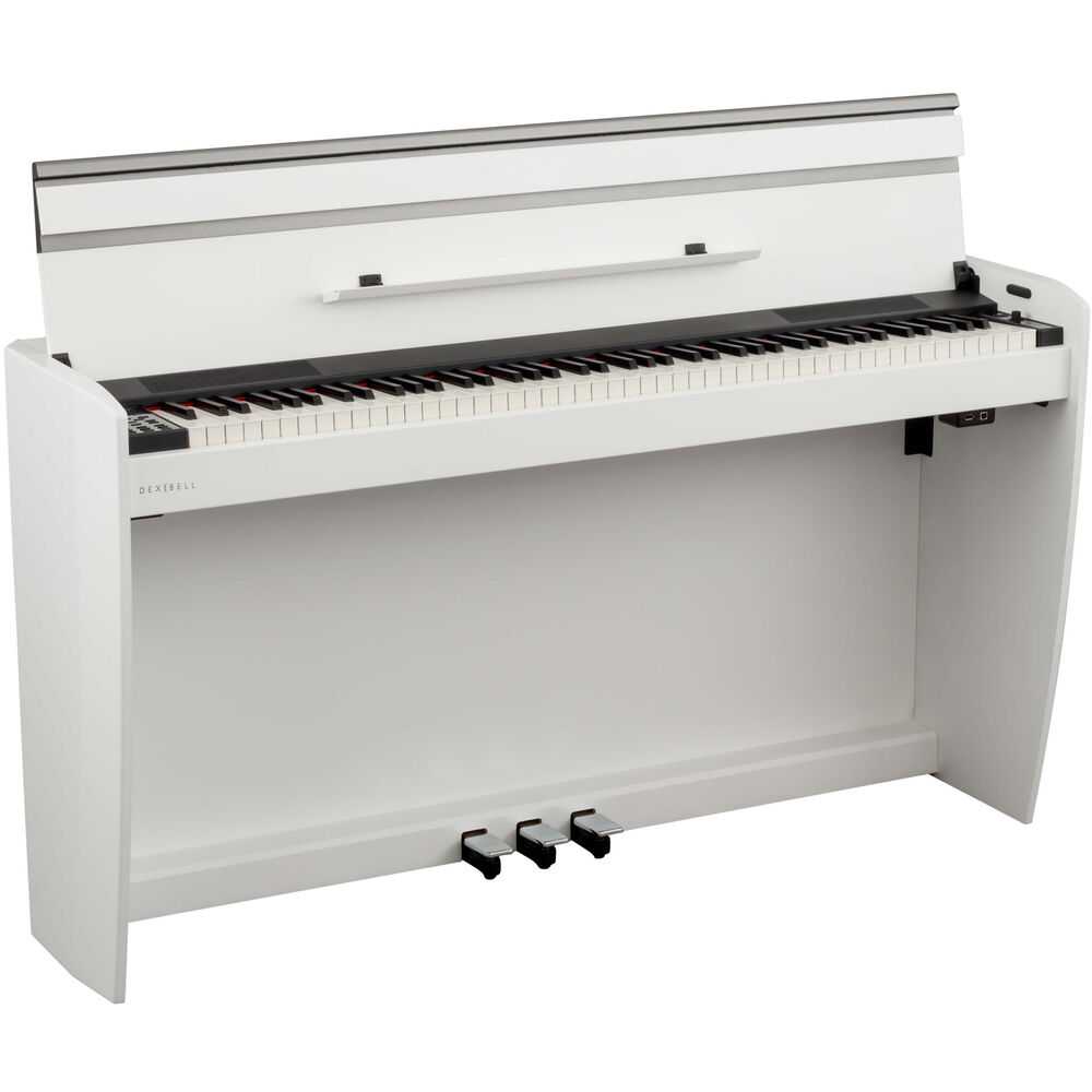 Dexibell VIVO H6 Digital Upright Piano with Bench (Matte White) - MusicMarket