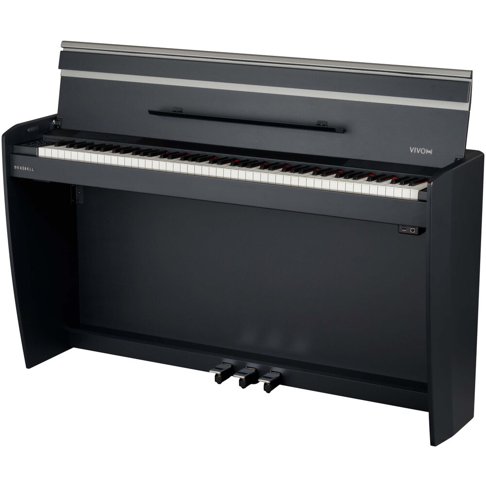 Dexibell VIVO H6 Digital Upright Piano with Bench (Matte Black) - View 3 | MusicMarket