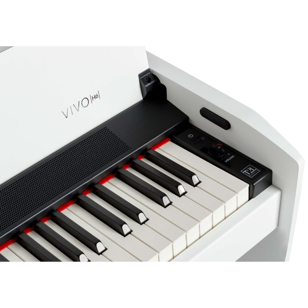 Dexibell VIVO H6 Digital Upright Piano with Bench (Matte White) - View 5 | MusicMarket