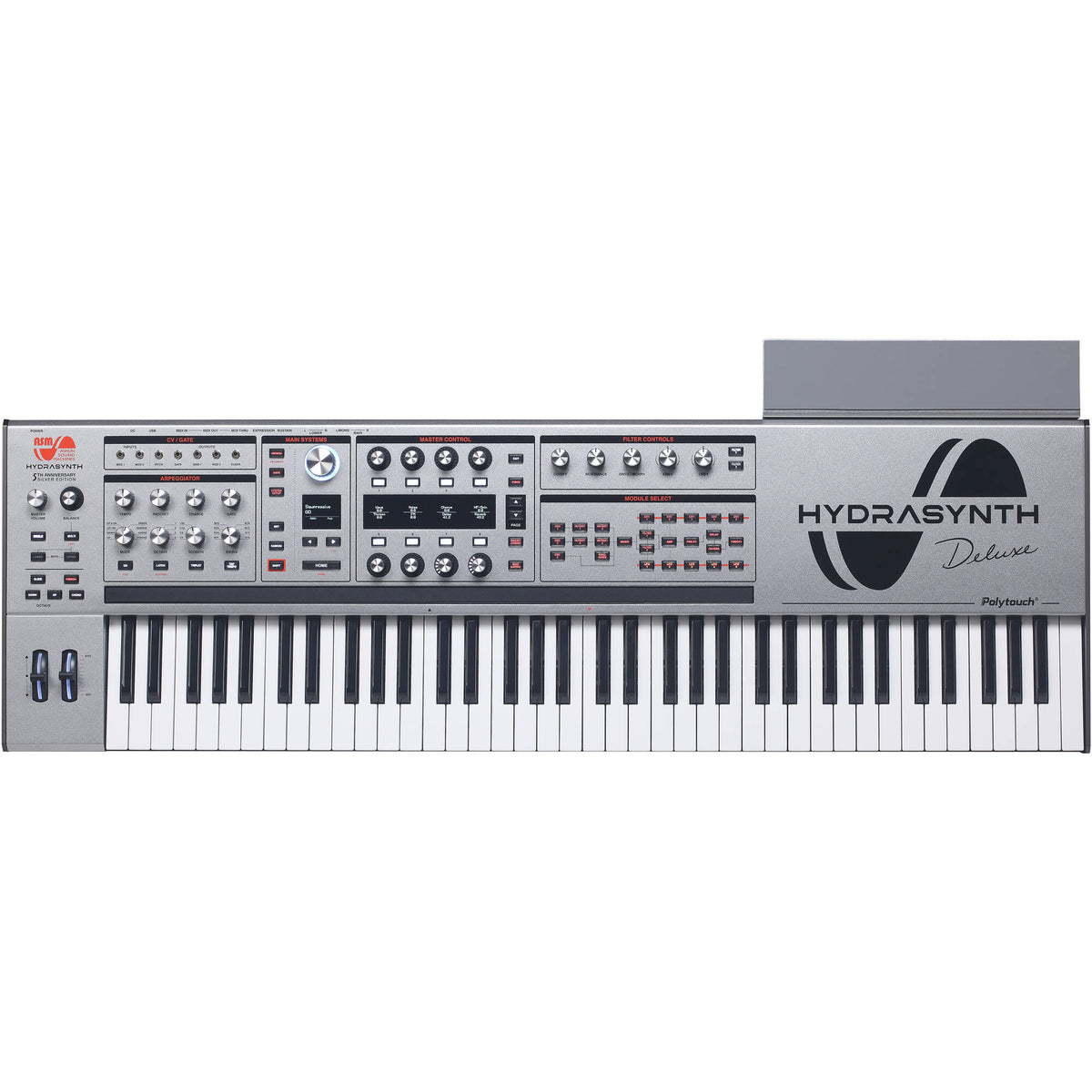 ASM Hydrasynth Deluxe Synthesizer - Limited-Edition Silver - MusicMarket