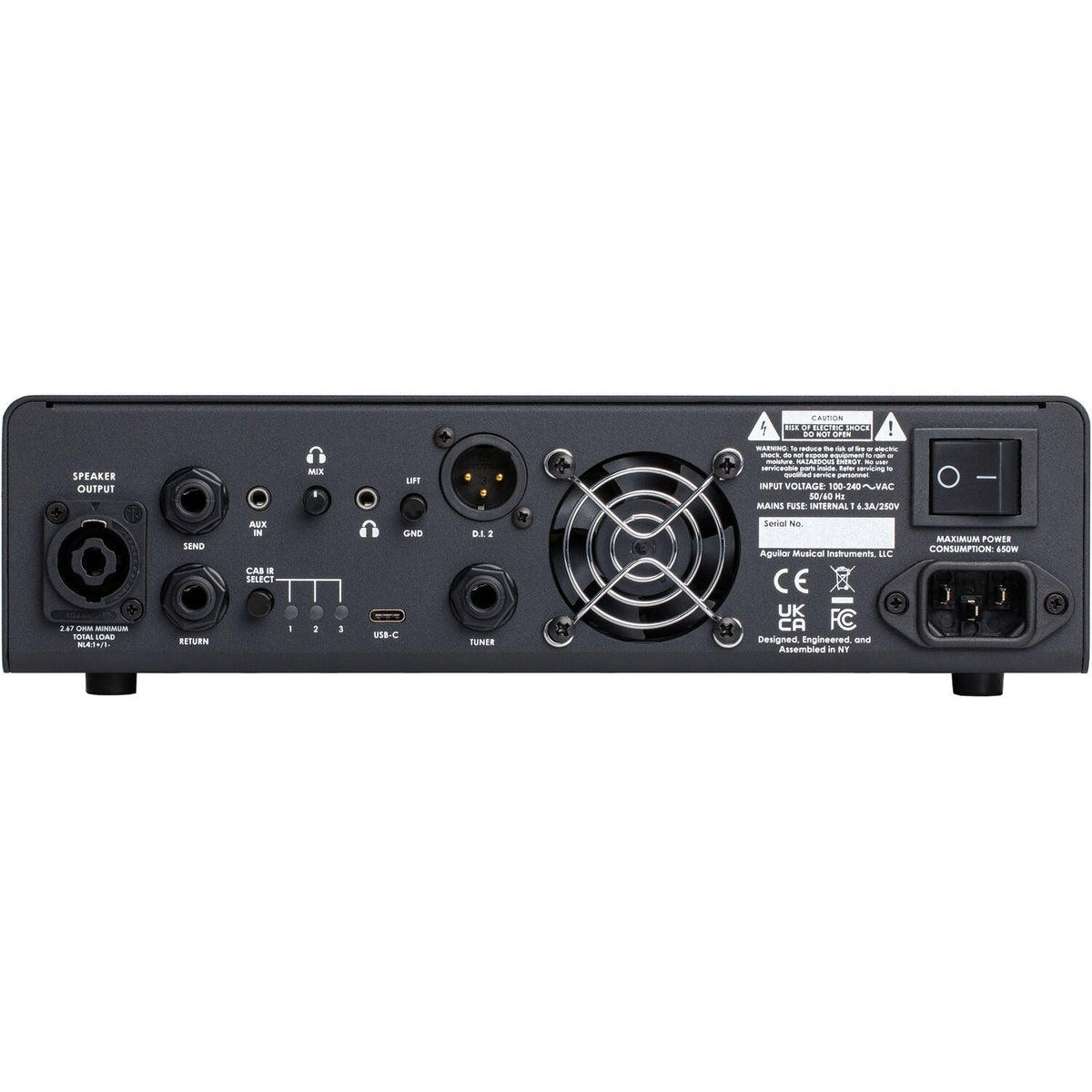 Aguilar TH500V2 Tone Hammer Gen 2 500 Watt Bass Amplifier Head - View 2 | MusicMarket