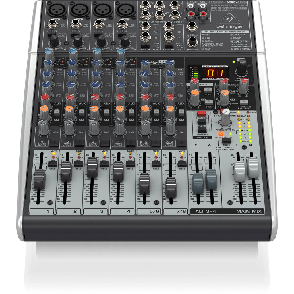 Behringer Xenyx 1204USB Mixer with USB - View 2 | MusicMarket