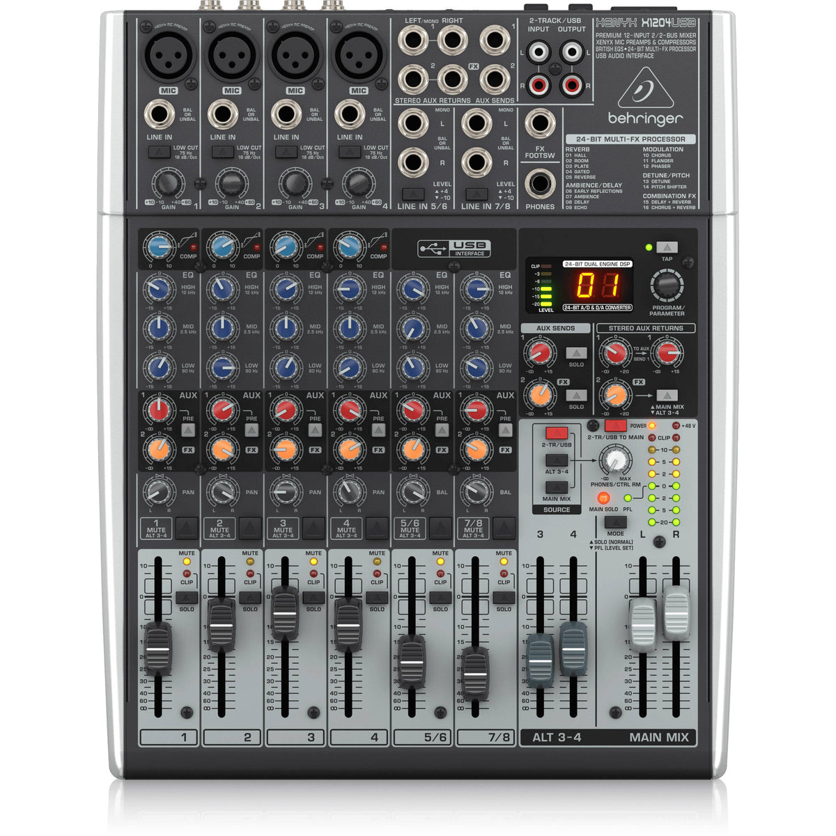Behringer Xenyx 1204USB Mixer with USB - MusicMarket