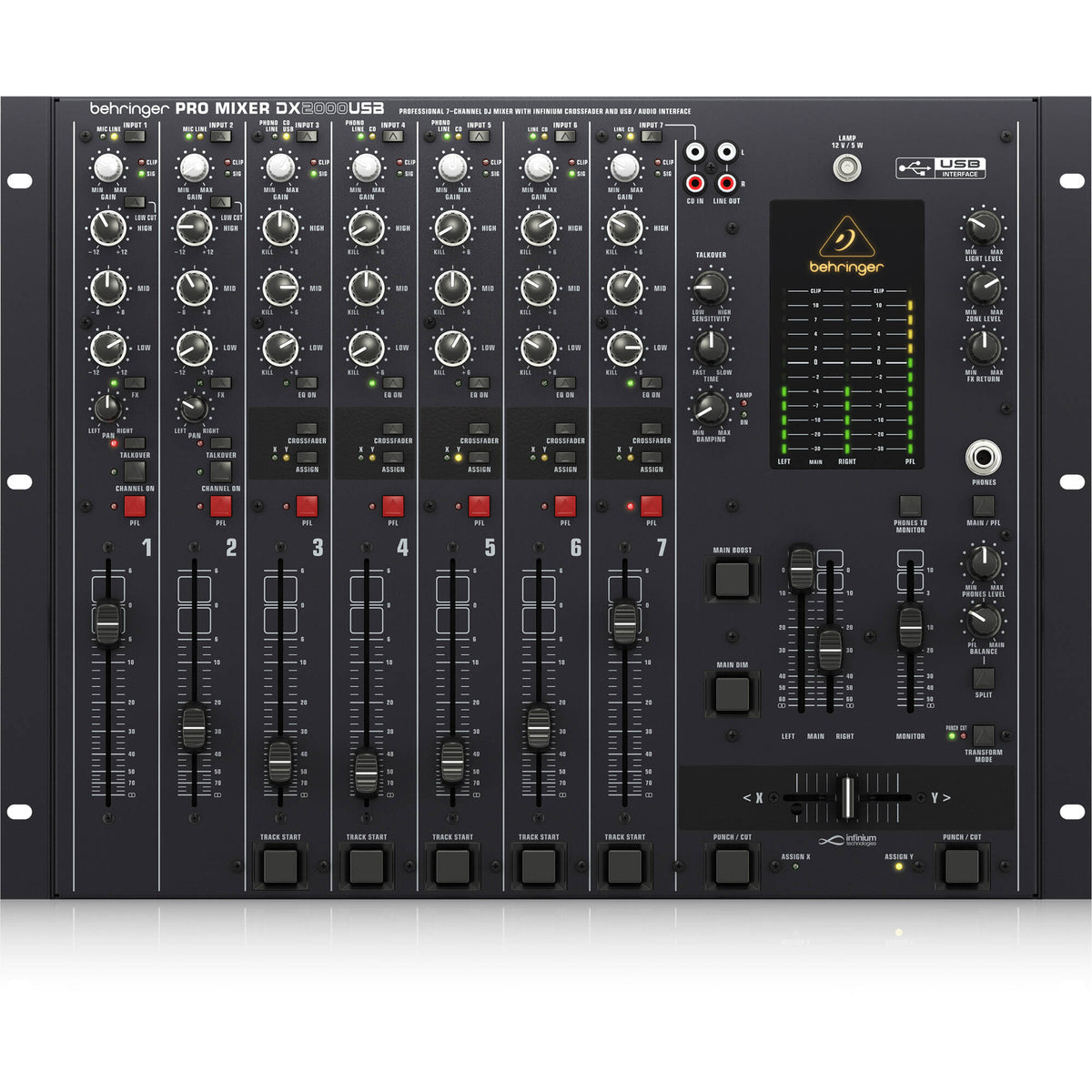 Behringer DX2000USB Professional 7-Channel DJ Mixer - MusicMarket