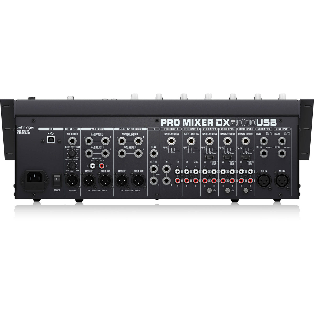 Behringer DX2000USB Professional 7-Channel DJ Mixer - View 5 | MusicMarket