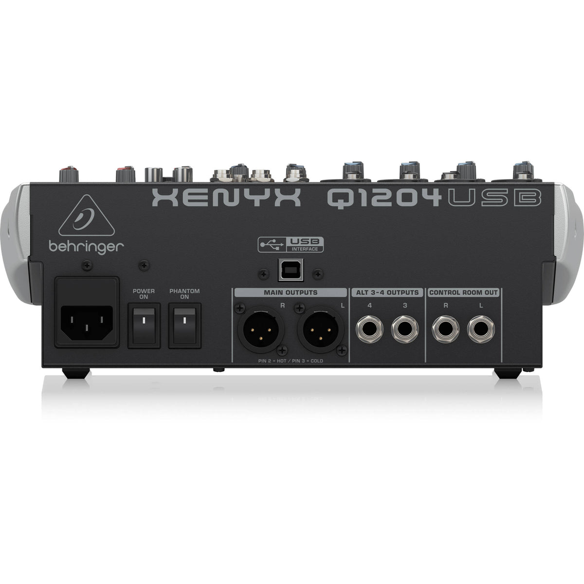 Behringer XENYX Q1204USB Analog Mixer with USB/Audio Interface - Wireless Ready - View 5 | MusicMarket