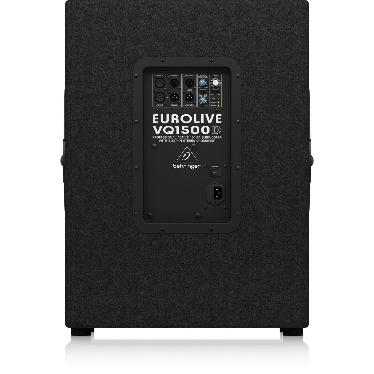 Behringer Eurolive VQ1500D Active 500W 15" Subwoofer w/Built-In Stereo Crossover - View 3 | MusicMarket