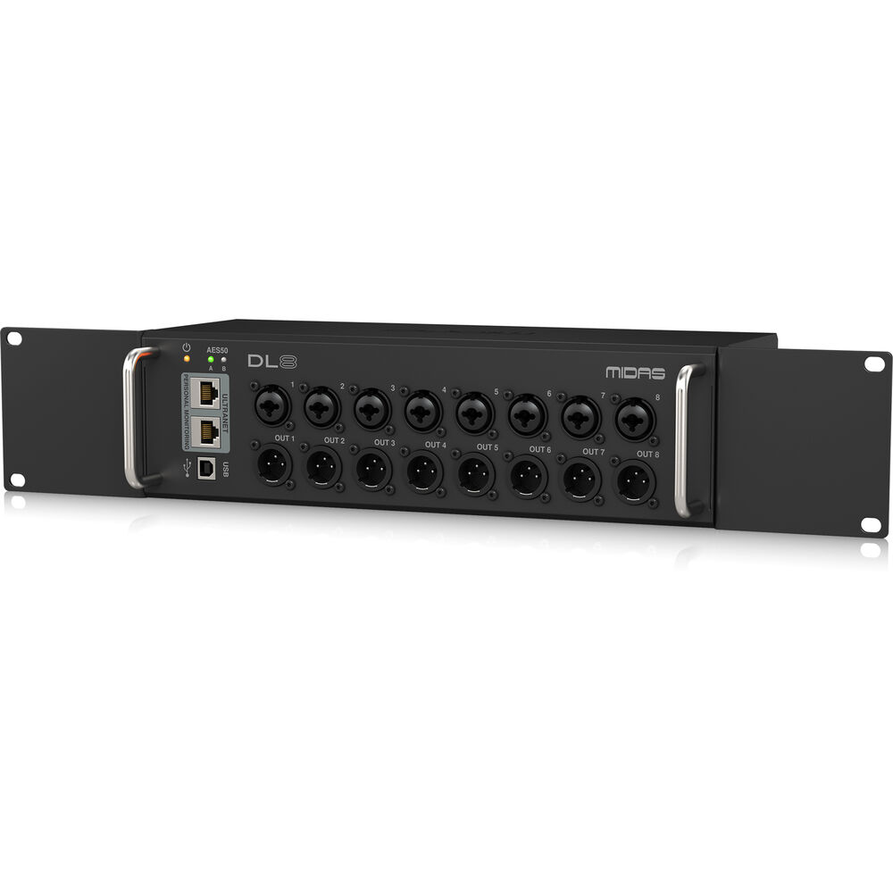 Midas DL8 PoE-Powered 8x8 Stage Box with Midas PRO Preamps - View 6 | MusicMarket