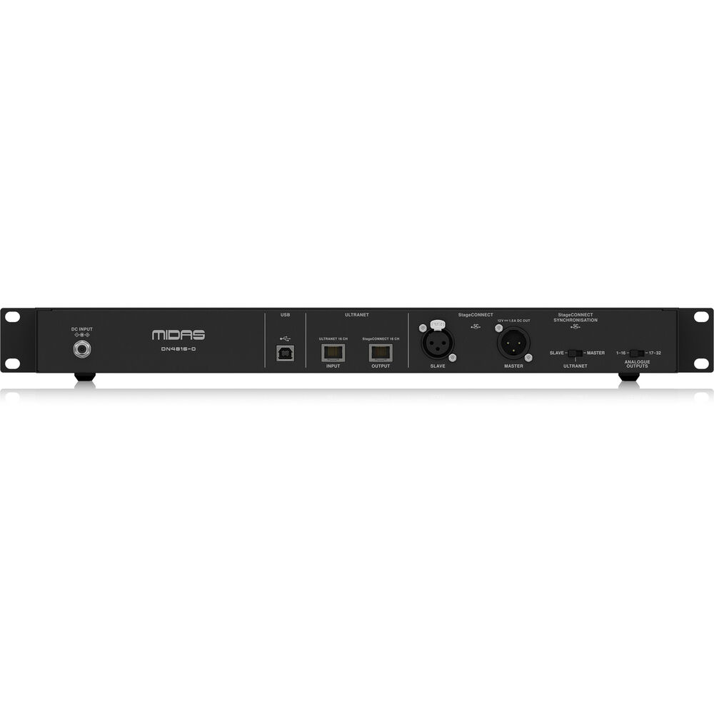 Midas DN4816-O Bus-Powered StageCONNECT Interface with 16 Outputs and Ultranet - View 4 | MusicMarket