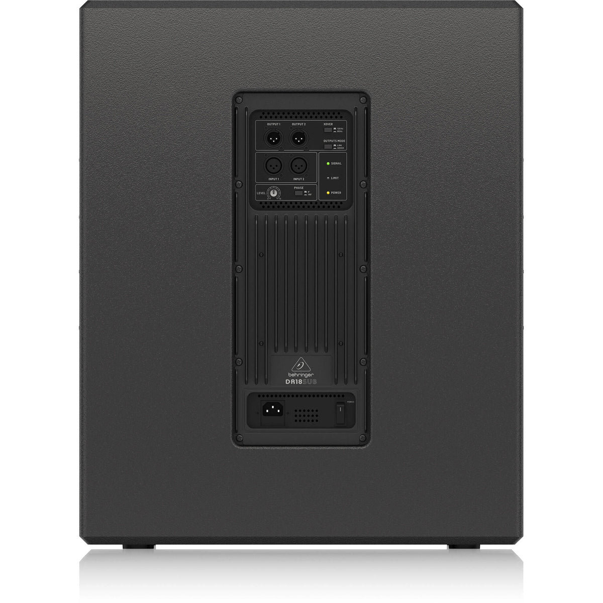 Behringer DR18SUB Active 2400W 18" Subwoofer with Built-In Stereo Crossover - View 4 | MusicMarket