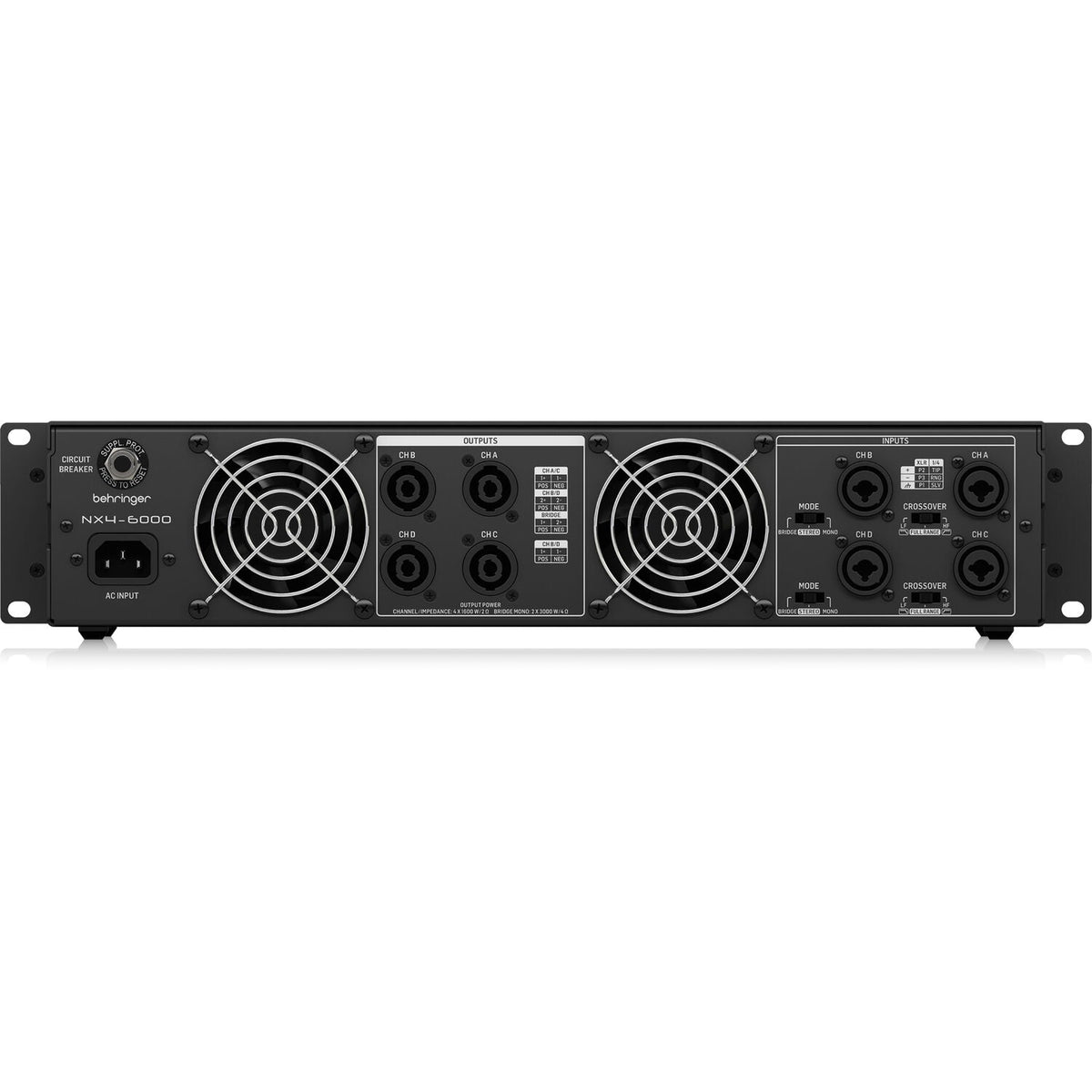 Behringer NX4-6000 Power Amplifier - View 4 | MusicMarket