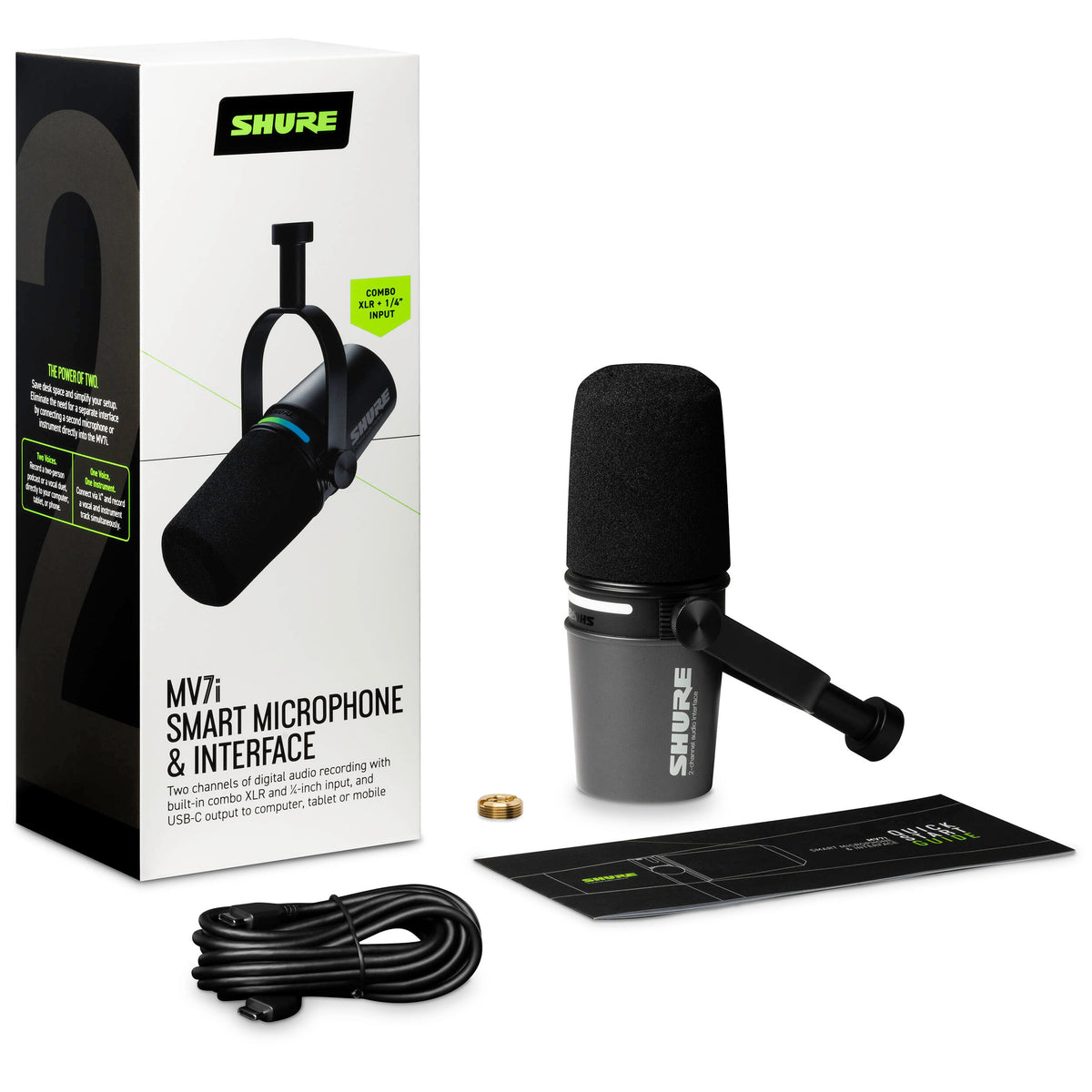 Shure MV7i Smart Mic and Interface - View 5 | MusicMarket