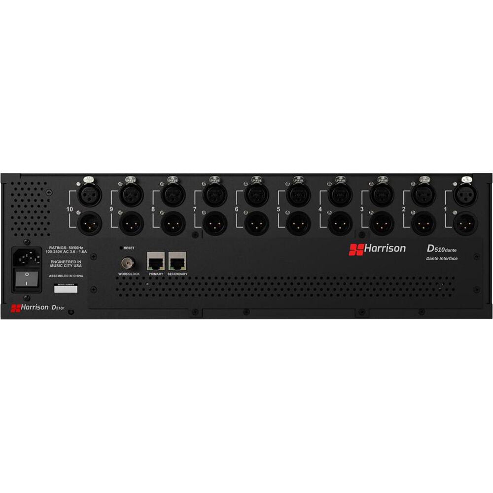 Harrison Audio D510dante AoIP Interface for D510r 500-Series Rack - MusicMarket