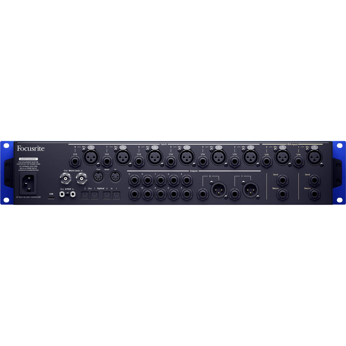 Focusrite ISA C8X 26in 28out USB-C Audio Interface - View 9 | MusicMarket