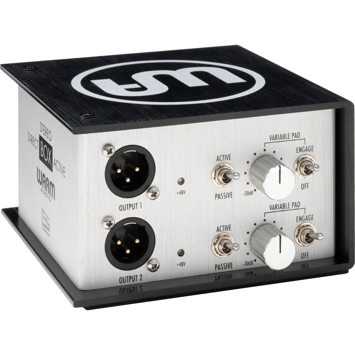Warm Audio WA-DI-A2 Transformer-Balanced 2-Channel Active Direct Box - View 2 | MusicMarket