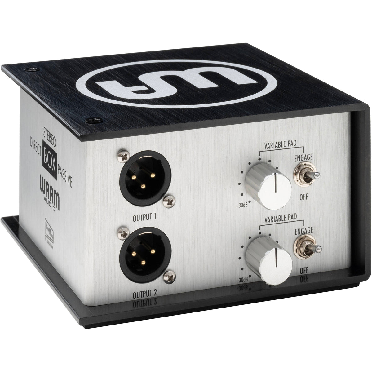 Warm Audio WA-DI-P2 Transformer-Balanced 2-Channel Passive Direct Box - View 2 | MusicMarket