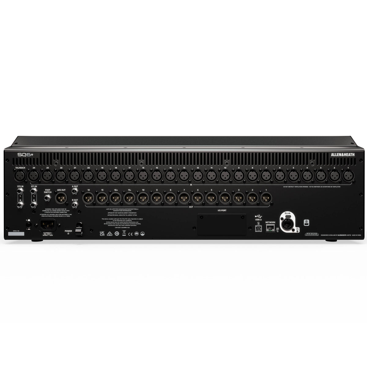 Allen & Heath SQ6+ RackUltra FX Enabled 48-channel Digital Mixer with DEEP Processing - View 4 | MusicMarket