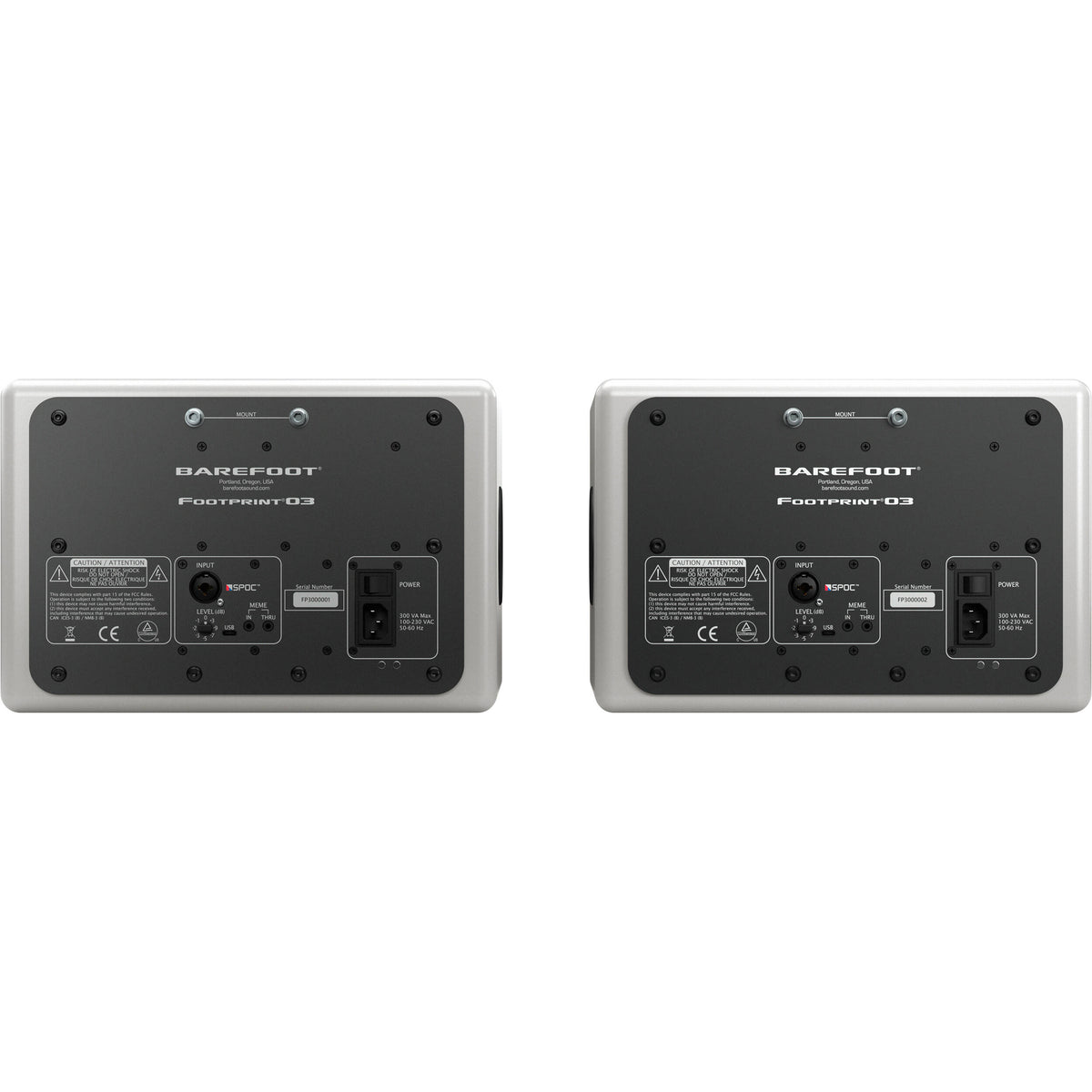 Barefoot Footprint03 3-Way 6.5" Active Studio Monitor - White, Pair - View 3 | MusicMarket