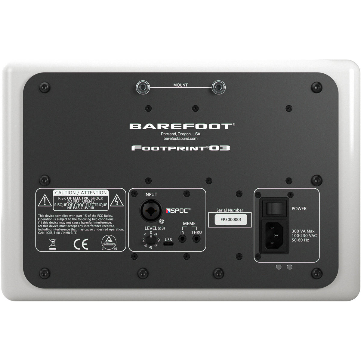 Barefoot Footprint03 3-Way 6.5" Active Studio Monitor - White, Pair - View 4 | MusicMarket