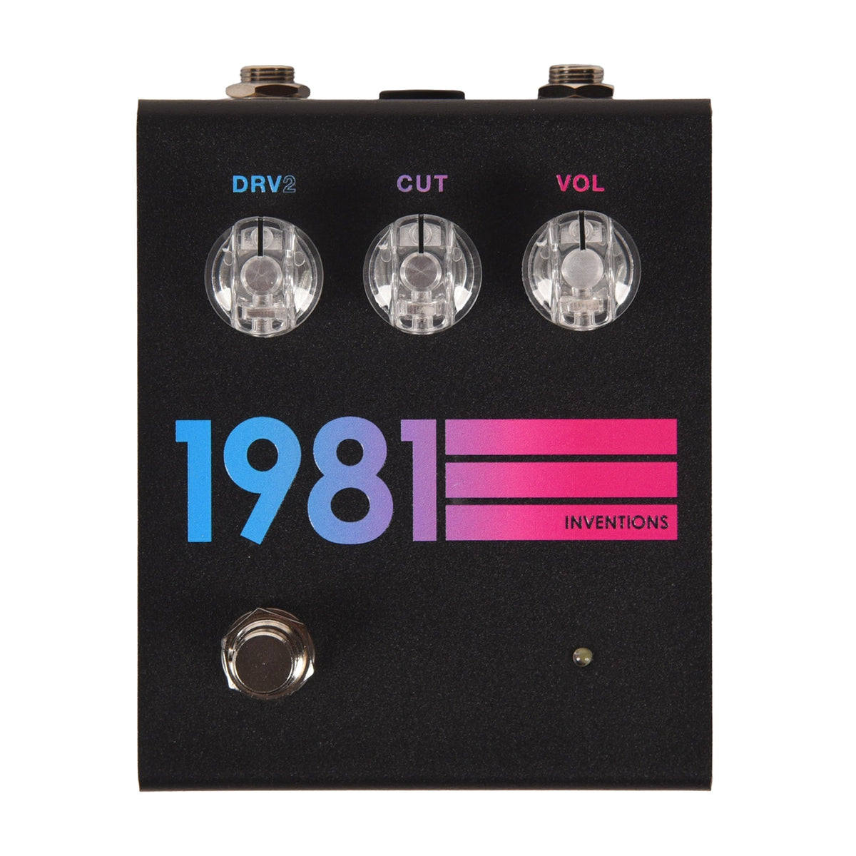 1981 Inventions DRV Overdrive Pedal Black Hyperfade - MUSICTONER