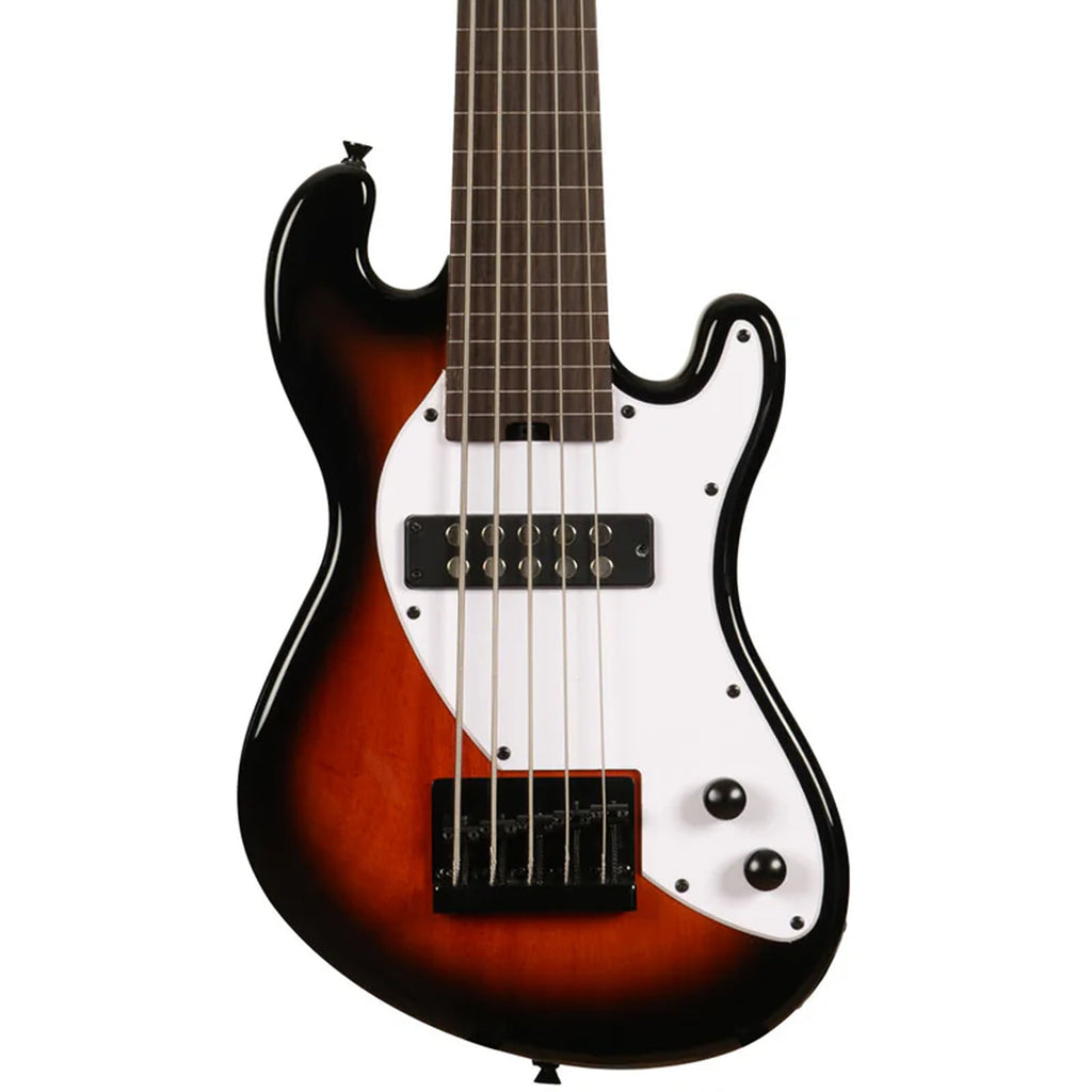 Kala Solidbody Fretless U-Bass 5-string Electric Bass Guitar - Tobacco Burst - MusicMarket