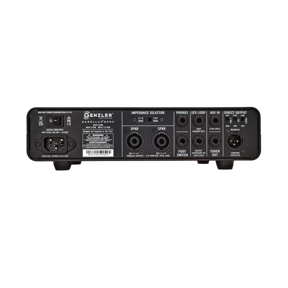 Genzler MG-800+ Magellan 800W Bass Amplifier - View 3 | MusicMarket