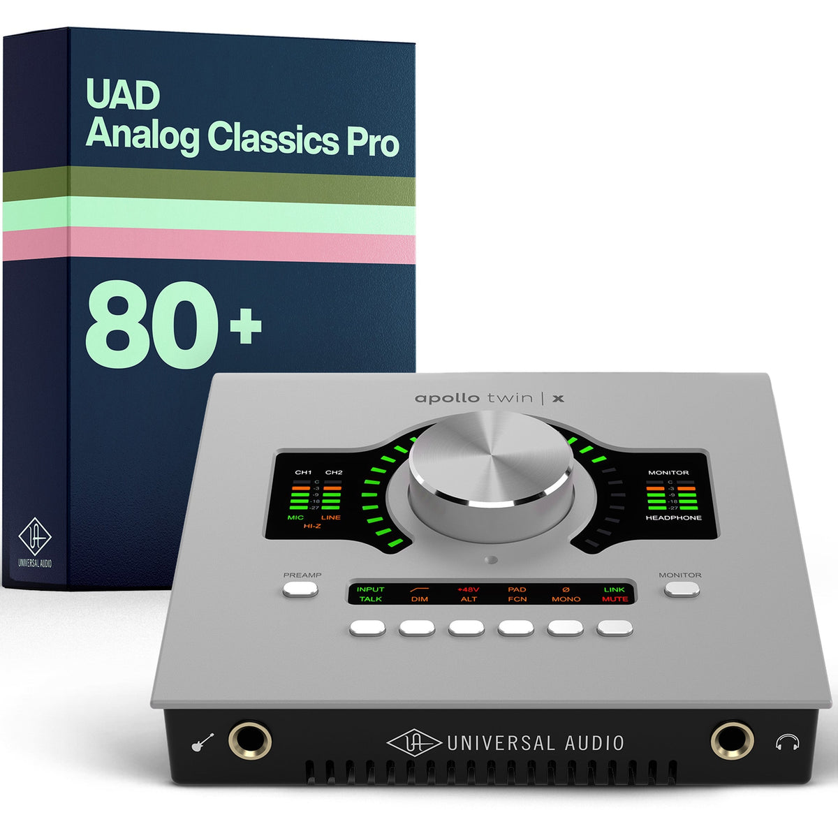 Universal Audio Apollo Twin X DUO with UAD Analog Classics Pro - MusicMarket