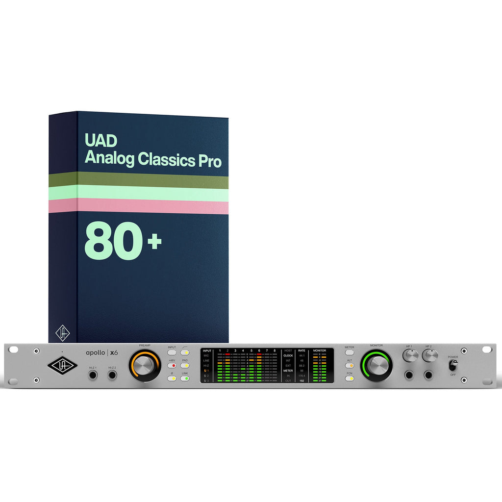Universal Audio Apollo x6 with UAD Analog Classics Pro - MusicMarket
