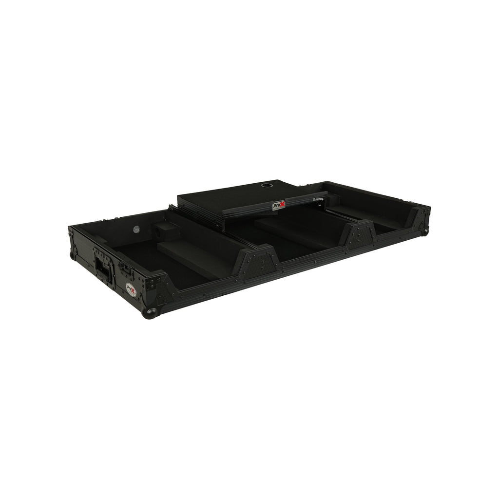 Pro X XS-CDM3KV10A9 WLTBL with Laptop Shelf and Low Profile Wheels - Black - View 3 | MusicMarket