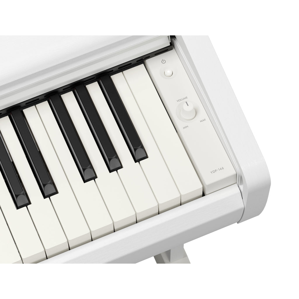 Yamaha Arius YDP146W 88-Key Weighted Digital Piano - White - View 4 | MusicMarket