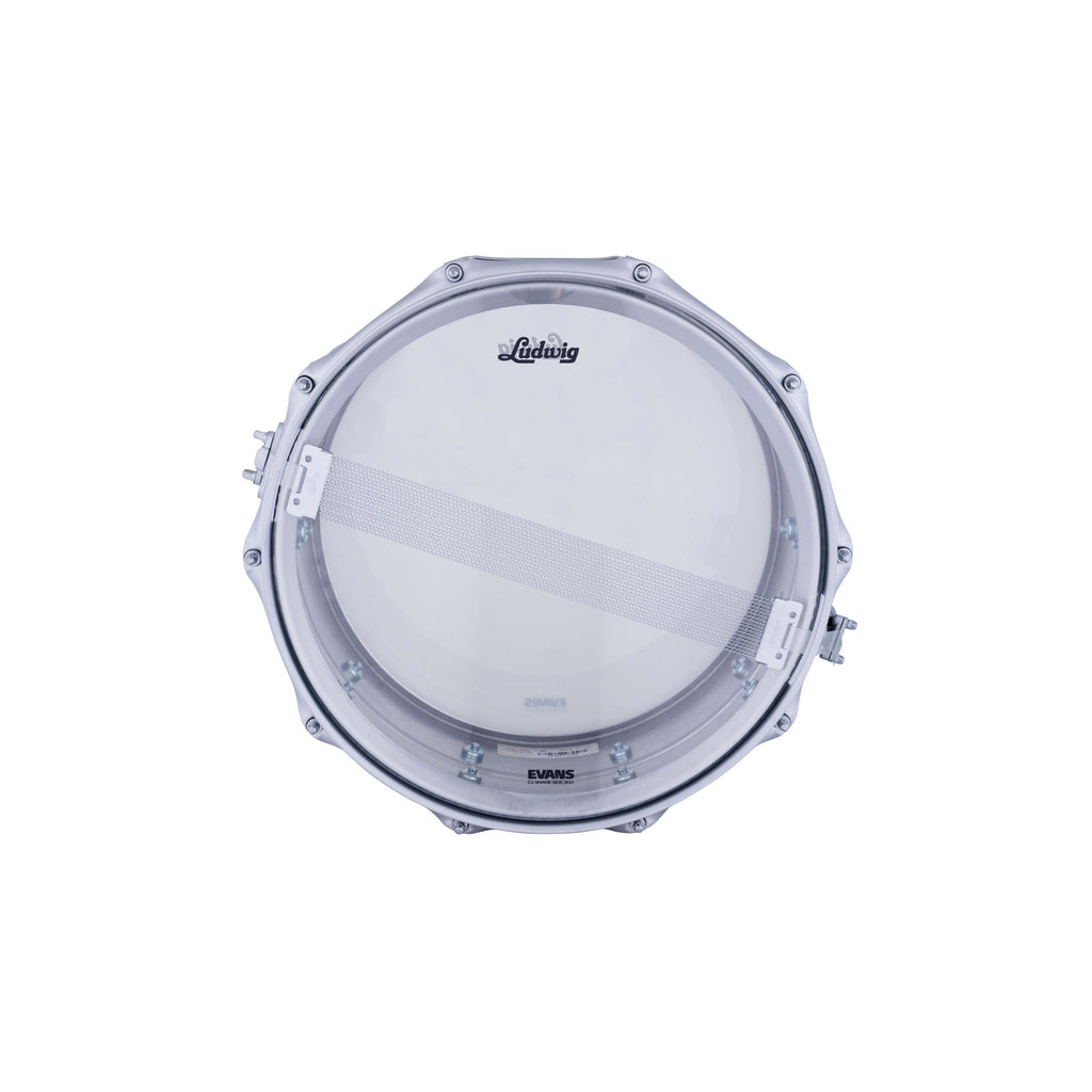 Ludwig 6.5 x 14-Inch Limited Edition Satin Chrome Acrolite Snare Drum - View 4 | MusicMarket